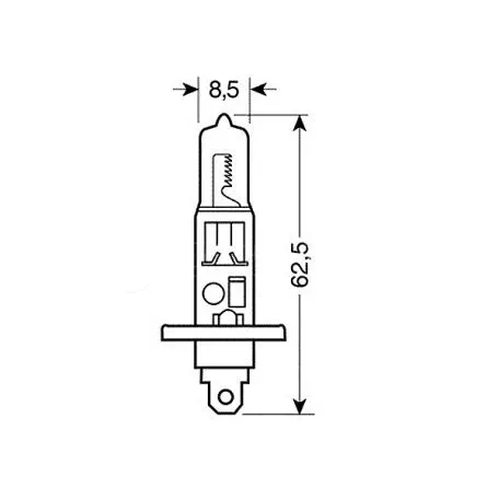 Lampa H1 12V 55W BLU-XE 4.500K +20% ΚΟΥΤΙ 2ΤΕΜ. L5818.0 