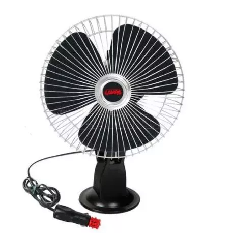 Lampa ΑΝΕΜΙΣΤΗΡΑΣ 12V 16W CHROME FAN 20cm ΜΕ ΦΙΣ ΑΝΑΠΤΗΡΑ ΚΑΙ ΒΕΝΤΟΥΖΑ L7311.2 