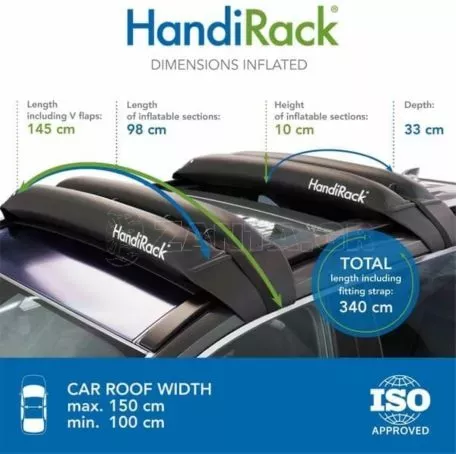 Handiworld ΦΟΥΣΚΩΤΕΣ ΜΠΑΡΕΣ ΟΡΟΦΗΣ HANDIRACK HANDIWORLD (ΜΑΥΡΕΣ ΜΕ ΑΝΤΛΙΑ) - 2 ΤΕΜ. HRACKKITBK148/HW 