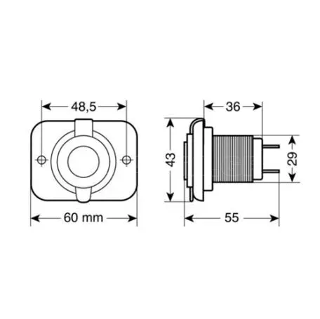 Lampa Αντάπτορας Αναπτήρα 2 USB με Καπάκι  3900.5-LM 