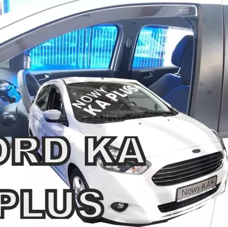 Heko ΑΝΕΜΟΘΡΑΥΣΤΕΣ ΑΥΤΟΚΙΝΗΤΟΥ ΓΙΑ FORD KA PLUS 5D 2014> ΖΕΥΓΑΡΙ ΑΠΟ ΕΥΚΑΜΠΤΟ ΦΙΜΕ ΠΛΑΣΤΙΚΟ HEKO - 2 ΤΕΜ. ΑΝΕΜ.15327 