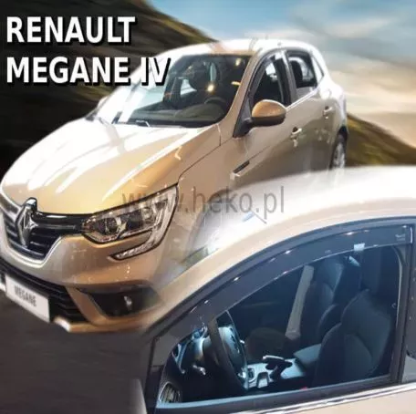 Heko ΑΝΕΜΟΘΡΑΥΣΤΕΣ ΑΥΤΟΚΙΝΗΤΟΥ ΓΙΑ RENAULT MEGANE 5D 2016>    ΖΕΥΓΑΡΙ ΑΠΟ ΕΥΚΑΜΠΤΟ ΦΙΜΕ ΠΛΑΣΤΙΚΟ HEKO - 2 ΤΕΜ. ΑΝΕΜ.27195 