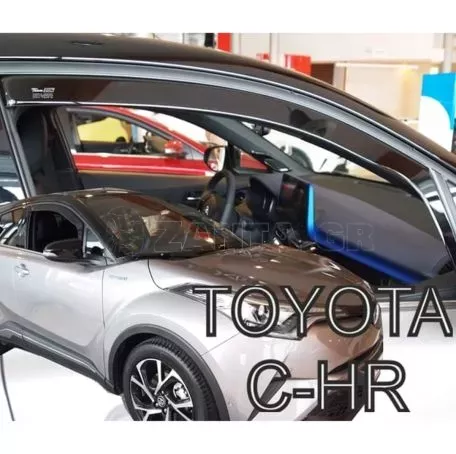 Heko ΑΝΕΜΟΘΡΑΥΣΤΕΣ ΑΥΤΟΚΙΝΗΤΟΥ ΓΙΑ TOYOTA C-HR 5D 2016> ΖΕΥΓΑΡΙ ΑΠΟ ΕΥΚΑΜΠΤΟ ΦΙΜΕ ΠΛΑΣΤΙΚΟ HEKO - 2 ΤΕΜ. ΑΝΕΜ.29644 