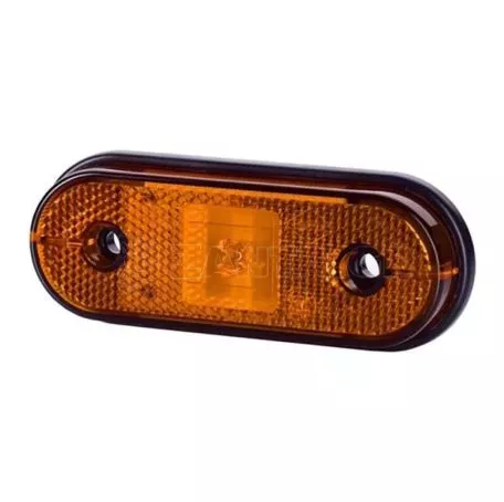 M-tech ΦΩΣ ΟΓΚΟΥ ΑΝΑΚΛΑΣΤΙΚΟ  LD633 12/24V 1LED HORPOL ΠΟΡΤΟΚΑΛΙ (11,2 x 4 cm) -1ΤΕΜ. WMLHOR633/MT 