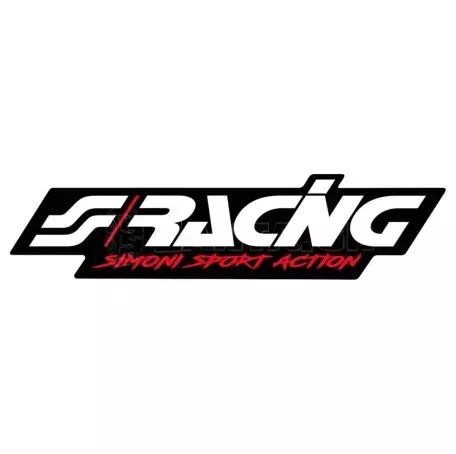 Simoni Racing ΑΥΤΟΚΟΛΛΗΤΟ ''SIMONI RACING LOGO STICKER'' 120x29mm 1ΤΕΜ. SRCR/2 