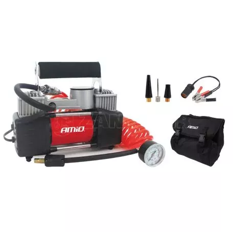 AMIO ΚΟΜΠΡΕΣΕΡ ΑΕΡΑ ΕΛΑΣΤΙΚΩΝ ΜΕΤΑΛΛΙΚΟ 12V 150psi 10bar ΜΕ ΦΙΣ ΑΝΑΠΤΗΡΑ & ΚΑΛΩΔΙΟ AMiO – 1 ΤΕΜ. 01136/AM 