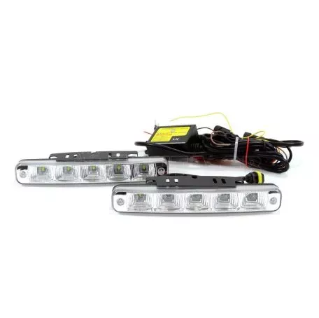 AMIO ΦΩΤΑ ΗΜΕΡΑΣ DRL 12/24V 11,52W 10 LED 1000Lm 190x29x40mm 2ΤΕΜ 01523/AM 