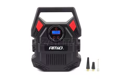 AMIO ΚΟΜΠΡΕΣΕΡ ΑΕΡΑ 12V 10bar/150psi ΜΕ 3 ΑΝΤΑΠΤΟΡΕΣ ΚΑΙ ΨΗΦΙΑΚΗ ΕΝΔΕΙΞΗ ACOMP-17 AMIO 02642/AM 