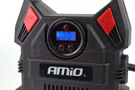 AMIO ΚΟΜΠΡΕΣΕΡ ΑΕΡΑ 12V 10bar/150psi ΜΕ 3 ΑΝΤΑΠΤΟΡΕΣ ΚΑΙ ΨΗΦΙΑΚΗ ΕΝΔΕΙΞΗ ACOMP-17 AMIO 02642/AM 