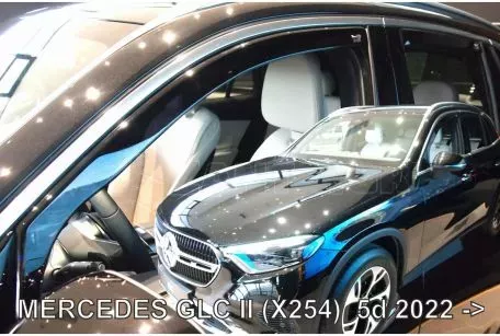 Heko ΣΕΤ ΑΝΕΜΟΘΡΑΥΣΤΕΣ ΑΥΤΟΚΙΝΗΤΟΥ ΓΙΑ MERCEDES GLC X254 5D 2022+ - ΑΠΟ ΕΥΚΑΜΠΤΟ ΦΙΜΕ ΠΛΑΣΤΙΚΟ HEKO - 4 ΤΕΜ. ΑΝΕΜ.SET23640 