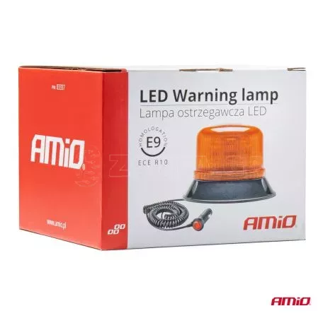 AMIO ΦΑΡΟΣ ΠΟΡΤΟΚΑΛΙ W22M 12/24V - 60xSMD LED - 115x108mm (ΜΑΓΝΗΤΙΚΗ ΒΑΣΗ/ΦΙΣ/ΚΑΛΩΔΙΟ 4m) ΑΜΙΟ - 1 ΤΕΜ. 03337/AM 