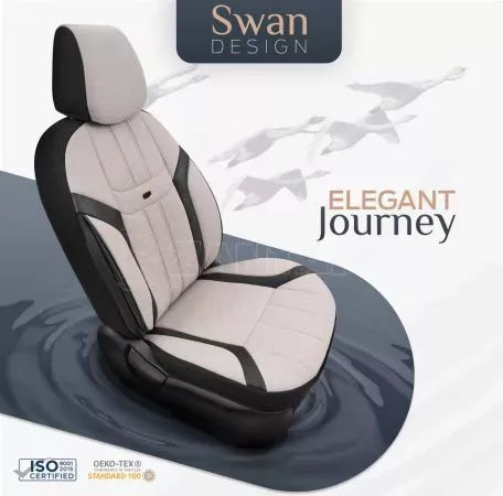 AMIO ΚΑΛΥΜΜΑΤΑ ΚΑΘΙΣΜΑΤΩΝ OTOM SWAN 503 BEIGE ΜΑΥΡΟ/ΜΠΕΖ ΛΙΝΟ & ΔΕΡΜΑΤΙΝΗ SETΑΜΙΟ - 1 σετ. OT86753/AM 