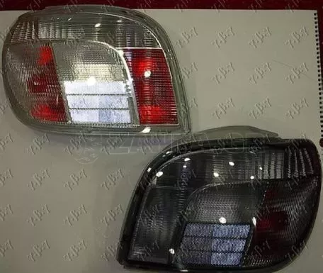 Φανός Πίσω (Σετ) (Λευκό) Toyota Yaris 1999-2005 