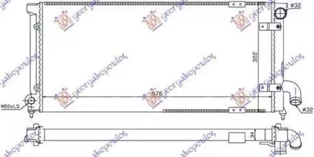 Ψυγείο Νερού 1.9 TDI (68x30) Seat Toledo 1991-1995 