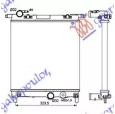 Ψυγείο Νερού 1.0 i 12V (35x36x1.9) (Koyo) Skoda Citigo 2012-2017 