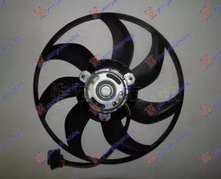 Βεντιλατέρ Ψυγείου (Μοτέρ & Φτερωτή) Diesel (39cm) (250W) Skoda Fabia 2010-2014 