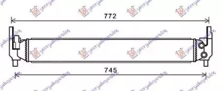 Ψυγείο Βοηθητικό 1.2 TSI/1.4 TDI (64.6x8.6x5.6) Skoda Fabia 2014-2018 