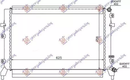 Ψυγείο Βοηθητικό 1.2-1.4 TSI (62.5x40) Skoda Octavia 5 2004-2008 