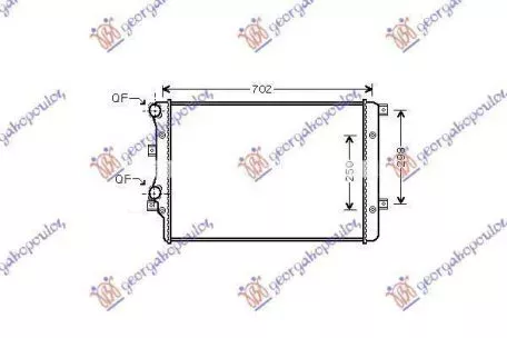 Ψυγείο Νερού 1.2-1.4-1.8 TSI/1.9 TDI (65x41) Skoda Octavia 5 2004-2008 