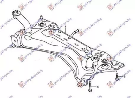 Γέφυρα Μηχανής (Γνήσιο Ανταλλακτικό) Nissan Pixo 2009- 