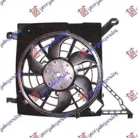 Βεντιλατέρ Ψυγείου Κομπλέ Diesel (Με A/C) (3 Pin) Opel Astra G 1998-2004 