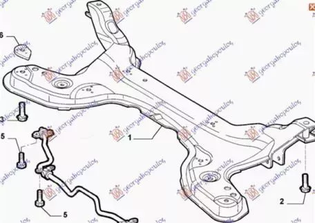 Γέφυρα Μηχανής Fiat Punto 1999-2003 