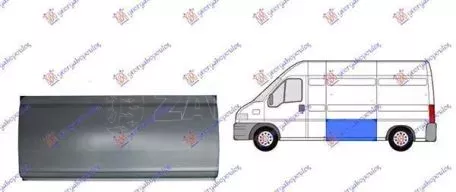 Φύλλο Λαμαρίνα Πλαϊνού (60x139.4cm) Αριστερό Citroen Jumper 1994-2002 