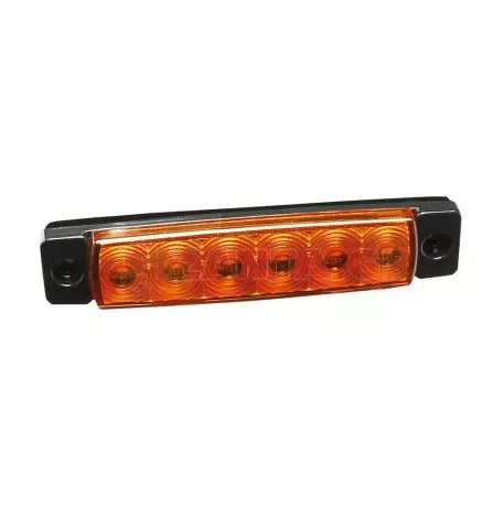 Lampa ΦΩΣ ΟΓΚΟΥ 9>32V 6 LED ΠΟΡΤΟΚΑΛΙ ΧΡΩΜΑ 95,6x19,8mm ΜΕ ΕΓΚΡΙΣΗ ΤΥΠΟΥ E148 LAMPA -  20 Τεμ. L9704.2 