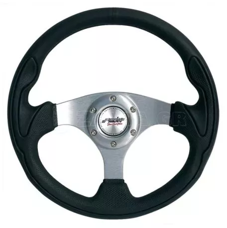 Simoni Racing ΤΙΜΟΝΙ INTERLAGOS ΜΑΥΡΟ/ΧΡΩΜΙΟ 320mm SRINT330/P 