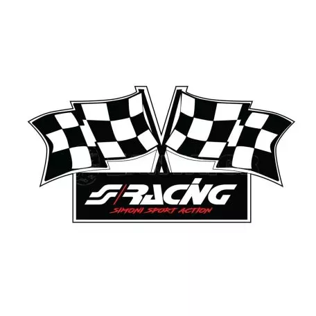 Simoni Racing ΑΥΤΟΚΟΛΛΗΤΟ ''FLAG'' 100x50mm  ​SIMONI RACING - 1 TEM. SRSCS/F 