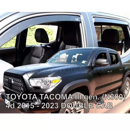 Heko ΑΝΕΜΟΘΡΑΥΣΤΕΣ ΓΙΑ TOYOTA TACOMA N300 4D DOUBLE CAB 2015-2023 ΣΕΤ ΑΥΤΟΚΙΝΗΤΟΥ ΑΠΟ ΕΥΚΑΜΠΤΟ ΦΙΜΕ ΠΛΑΣΤΙΚΟ HEKO - 4 ΤΕΜ ΑΝΕΜ.SET29679 