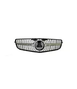 Μάσκα Για Mercedes-Benz C-Class W204 07-14 Diamond Look Μαύρο/Ασημί 1 Τεμάχιο 