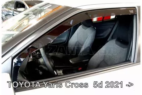 Heko ΑΝΕΜΟΘΡΑΥΣΤΕΣ ΑΥΤΟΚΙΝΗΤΟΥ ΓΙΑ TOYOTA YARIS CROSS 5D 2021+ ΖΕΥΓΑΡΙ  ΑΠΟ ΕΥΚΑΜΠΤΟ ΦΙΜΕ ΠΛΑΣΤΙΚΟ HEKO - 2 ΤΕΜ. ΑΝΕΜ.29669 