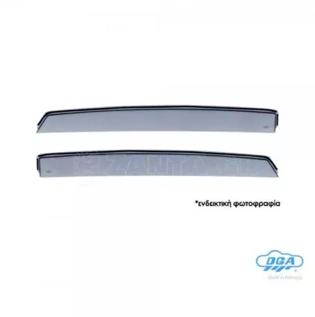 DGA ΖΕΥΓΑΡΙ ΠΙΣΩ ΑΝΕΜΟΘΡΑΥΣΤΕΣ ΓΙΑ HONDA JAZZ 5D 2014-2020 ΑΠΟ ΕΥΚΑΜΠΤΟ ΧΥΤΟ ΑΚΡΥΛΙΚΟ ΓΥΑΛΙ (CAST ACRYLIC GLASS) DGA - 2 ΤΕΜ. ANEM.DGA10036R 