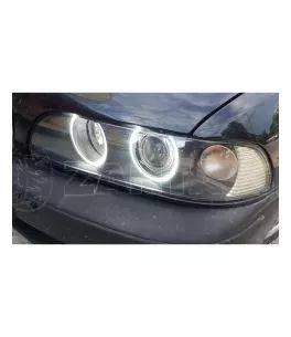 Δαχτυλίδια angel eyes για BMW E39 OEM με εργοστασιακά angel eyes - με 66 led 