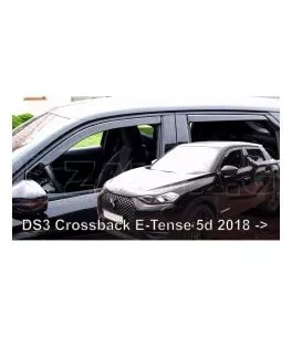 Ανεμοθραύστες για Citroen DS3 Crossback E-Tense (2018+) 5 πορτο - 4τμχ. εμπρός και πίσω 