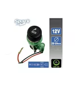 Αναπτήρας Αυτοκινήτου Με Φως 12 Volt Universal 28-29mm Car+ 2808004 