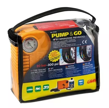 Lampa ΚΟΜΠΡΕΣΕΡ ΑΕΡΑ PUMP & GO ΜΕ ΥΓΡΟ ΕΠΙΣΚΕΥΗΣ ΕΛΑΣΤΙΚΩΝ 500ml 7215.3-LM 