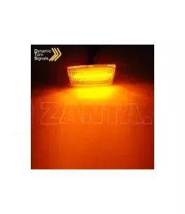 Πλαϊνά Φλας Φτερού Για Opel Astra H 04-10 / Corsa D 06-11 / Insignia 08-12 / Zafira B 05-14 Led Dynamic Smoke 2 Τεμάχια 