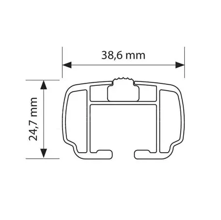 Nordrive ΜΠΑΡΕΣ ΟΡΟΦΗΣ ΑΛΟΥΜΙΝΙΟΥ (M) 120cm HELIO 2 ΤΕΜ. ΧΩΡΙΣ ΚΛΕΙΔΙ max90kg N15075 