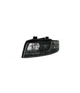 Φανάρια εμπρός led για Audi A4 (2001-2004) - μαύρο , με λάμπες (Η1) - σετ 2τμχ. 