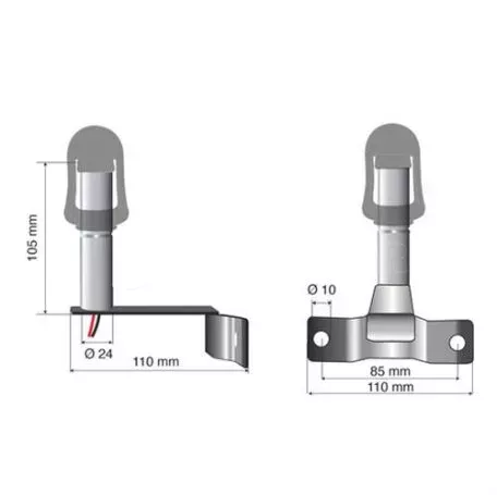 Lampa Βάση Στήριξης Φάρου FIX-7 85mm  L7301.6 