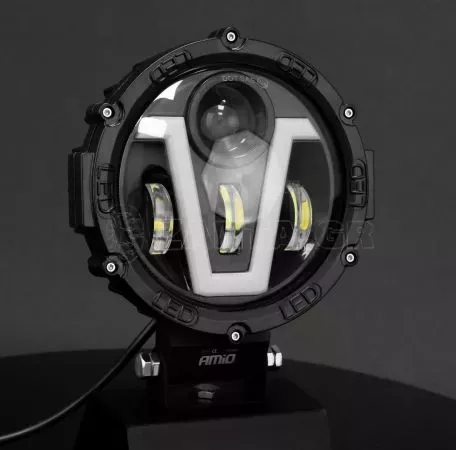 AMIO ΠΡΟΒΟΛΕΑΣ ΕΡΓΑΣΙΑΣ ΣΤΡΟΓΓΥΛΟΣ V-LIGHT 5.500lm 9>36V 60W 6.000K Φ198x172x60mm 4 ΧΡΗΣΕΩΝ ΑΜΙΟ - 1 ΤΕΜ. 03697/AM 