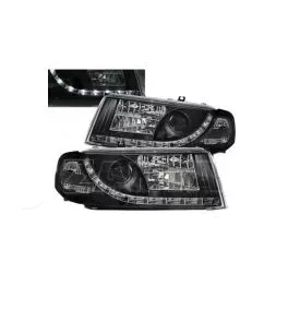 Μπροστινά Φανάρια Set Για Skoda Octavia 1U 00-10 DRL Μαύρα H1/H1/H7 Sonar 