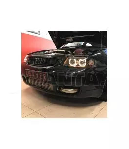 Μπροστινά Φανάρια Set Για Audi A3 8L 00-03 Angel Eyes Μαύρα H7/H7 Depo 