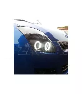 Μπροστινά Φανάρια Set Για Suzuki Swift 05-10 ccfl Angel Eyes Μαύρα H1/H1Sonar 