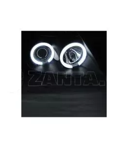 Μπροστινά Φανάρια Set Για Suzuki Swift 05-10 ccfl Angel Eyes Μαύρα H1/H1Sonar 