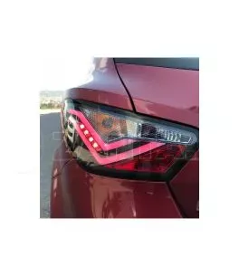 Πισινά Φανάρια Set Για Seat Ibiza 6J 08-12 Led Bar Μαύρα Sonar 