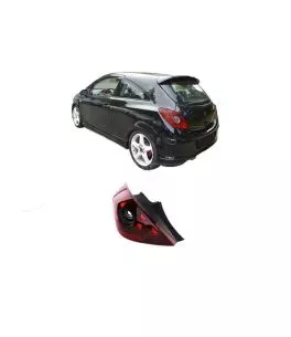 Φανάρι Πισινό Αριστερό Για Opel Corsa D 3D 06-14 OPC Look Κόκκινο/Φιμέ TYC 