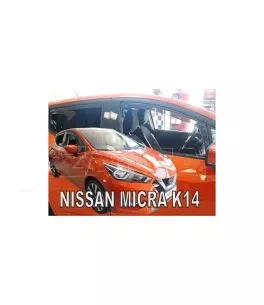 Ανεμοθραύστες για Nissan Micra Κ-14 (2017+) 5 πορτο - 4 τμχ. εμπρός και πίσω 